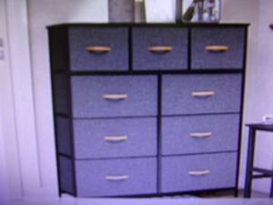lot 72 image: 9-Drawer Vertical Storage Chest ope...