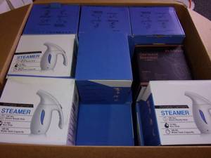 lot 81 image: box of 17 portable laundry steamers...