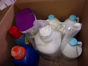 lot 90 image: box of laundry detergent, non chlor...