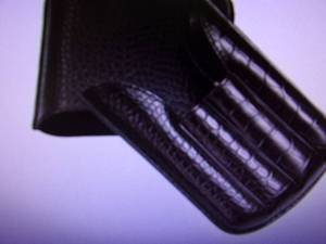 lot 98 image: Lucrin - 4 Cigar case - Dark Brown ...