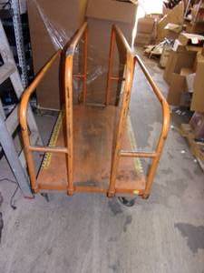 lot 107 image: orange cart 51 inch x 30 inch ...