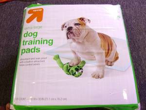 lot 108 image: 100 extra large dog training pads n...