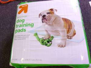 lot 109 image: 100 extra large dog training pads n...