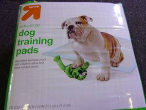 lot 115 image: 100 extra large dog training pads n...