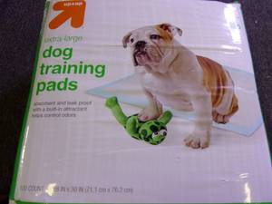 lot 116 image: 100 extra large dog training pads n...
