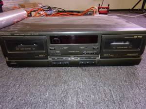 lot 196 image: technics stereo cassette deck RS-TR...