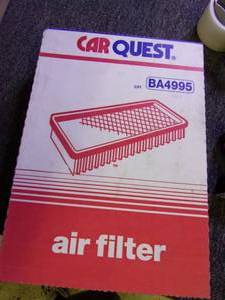 lot 278 image: box of 8 carquest air filters R8832...