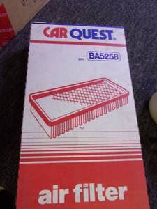 lot 286 image: box of 6 R88462 carquest air filter...