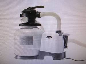 lot 1 image: Intex 2800 GPH Sand Filter Pump for...