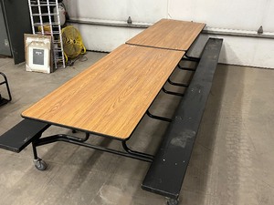 Sico Commercial Folding Rollaway Cafeteria Table