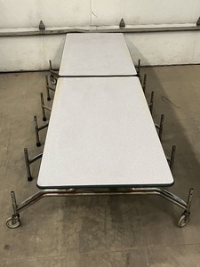 Commercial Folding Rollaway Cafeteria Table