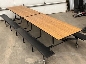 Sico Commercial Folding Rollaway Cafeteria Table