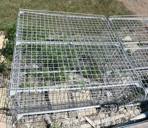 Warehouse wire cage with doors on front 72 x 36 x 69 tall