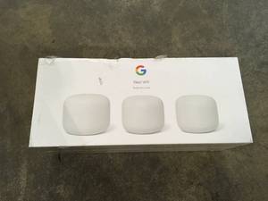 Nest Wifi - Mesh Router AC2200 and 2 Points with Google Assistant - 3 Pack by Google Customer Returns See Terms on Auction