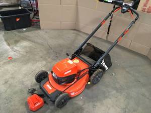 eFORCE 56V 21 in. Cordless Battery Walk Behind Self-Propelled Lawn Mower with Charger by ECHO Customer Returns See Terms on Auction