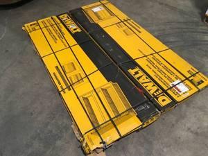 Lot of 2 Dewalt 71 in. H x 24 in. W Pegboard Black Metal Kit for DXST10000 6 ft. Industrial Storage Rack Customer Returns See Terms on Auction