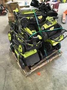 Pallet of Ryobi Lawn Mowers Customer Returns See Terms on Auction