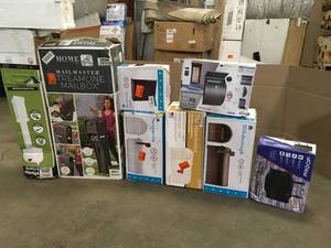 Pallet of Assorted Mixed Mailboxes Customer Returns See Terms on Auction