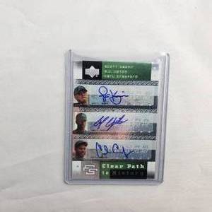 Autographed Scott Kazmir, G.J. Upton, Carl Crawford