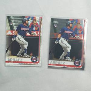 Lot of 2 Luis Arraez Rookie Cards
