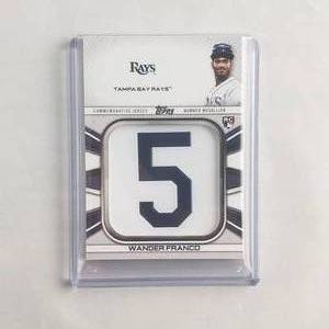 Wander Franco Jersey Number Medallion Card