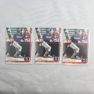 3 Luis Arraez Topps RC Cards