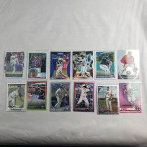 12 Refractor Cards including Clayton Kershaw