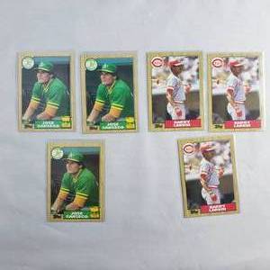 Jose Canseco and Barry Larkin Rookie Cards