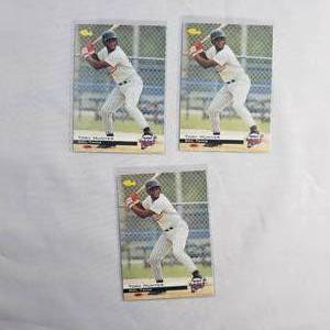 Lot of 3 Torii Hunter Rookie Cards