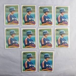 Lot of 10 Craig Biggio Topps Rookie