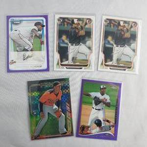Lot of 5 Jonathan Schoop Rookie Cards