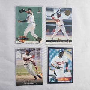 Lot of 4 Torii Hunter Rookie Cards