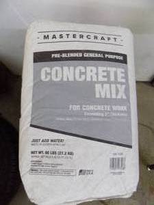 6 Bags Concrete Mix