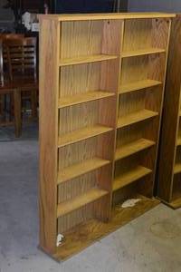 lot 98 image: 2 matching bookshelves