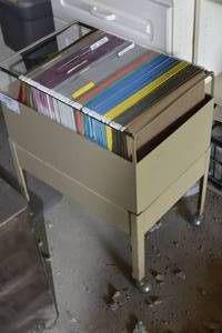 lot 88 image: Rolling File Cabinet