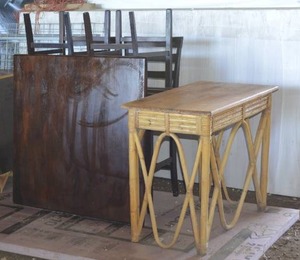 lot 53 image: sofa table dining room table and chairs