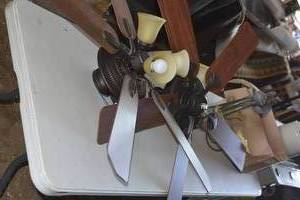 lot 57 image: Light fixtures and dish set