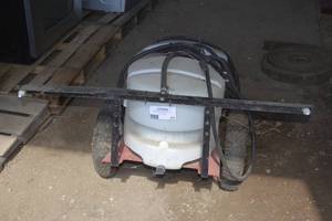 lot 121 image: 25 Gallon pull behind sprayer
