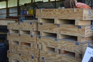 lot 43 image: Lot of 3 Handmade toolbox