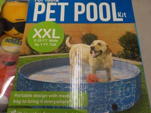 2 Portable XXL Pet Pool- 1 might ne...
