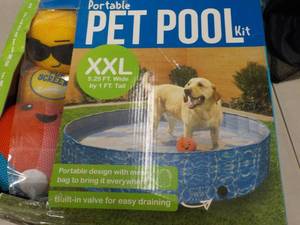 2 Portable XXL Pet Pool- 1 might ne...