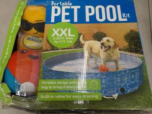 2 Portable XXL Pet Pool- 1 might ne...