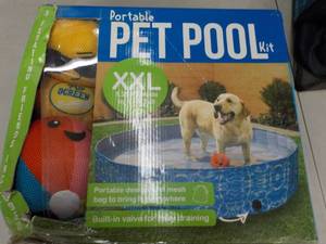 2 Portable XXL Pet Pool- 1 might ne...