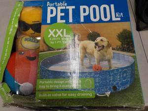 2 Portable XXL Pet Pool- 1 might ne...