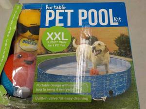 2 Portable XXL Pet Pool- 1 might ne...