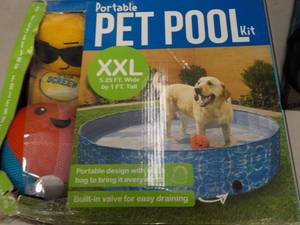 2 Portable XXL Pet Pool- 1 might ne...