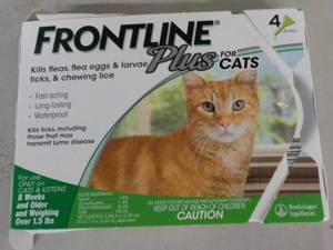 Frontline Plus for Cats 4 doses...