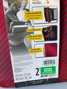 Five Star Zipper Binder