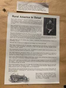 lot 14 image: North Dakota 100 Years Framed Art 21 X 29 Inch