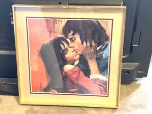 lot 16 image: Heavy Framed Artwork 21 X 21